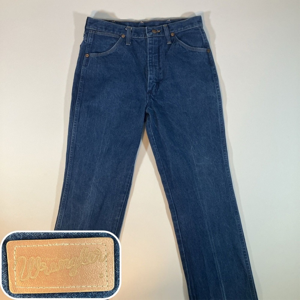 Wrangler 936DEN Cowboy Cut Slim Fit Jeans Mens 32x34 Blue Denim Western